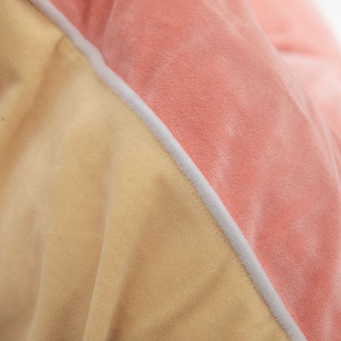 91家纺网 家纺一手货源 找家纺 安力森/诚臻酒店用品 2025新款麻绳婴儿绒四件套 秋冬加厚亲肤保暖卧室床品套件（280克） 橘粉-乳酪