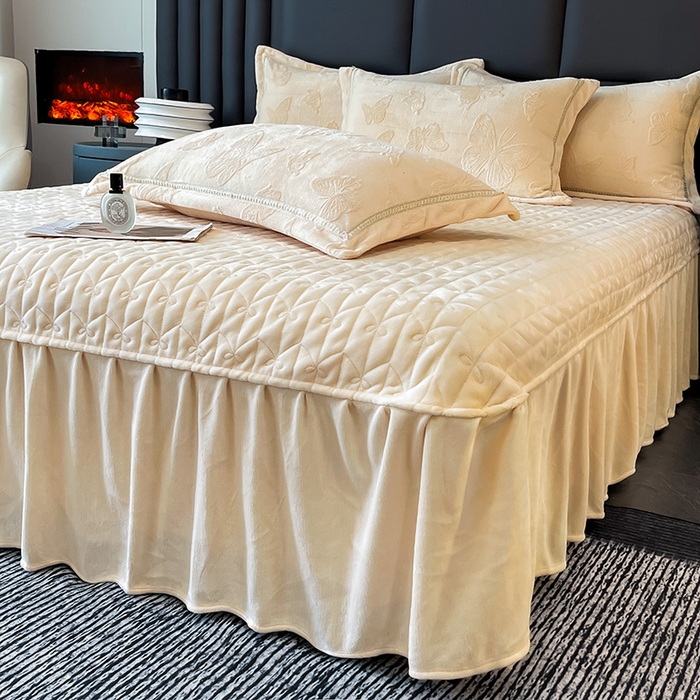 91家纺网 家纺一手货源 找家纺 （总）妮恒美家纺 2025新款10斤床盖款牛奶绒四件套（控价最低价不得低于198）