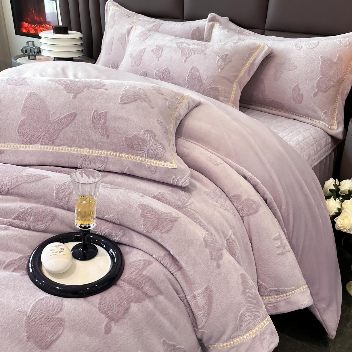 91家纺网 家纺一手货源 找家纺 （总）妮恒美家纺 2025新款10斤床盖款牛奶绒四件套（控价最低价不得低于198）