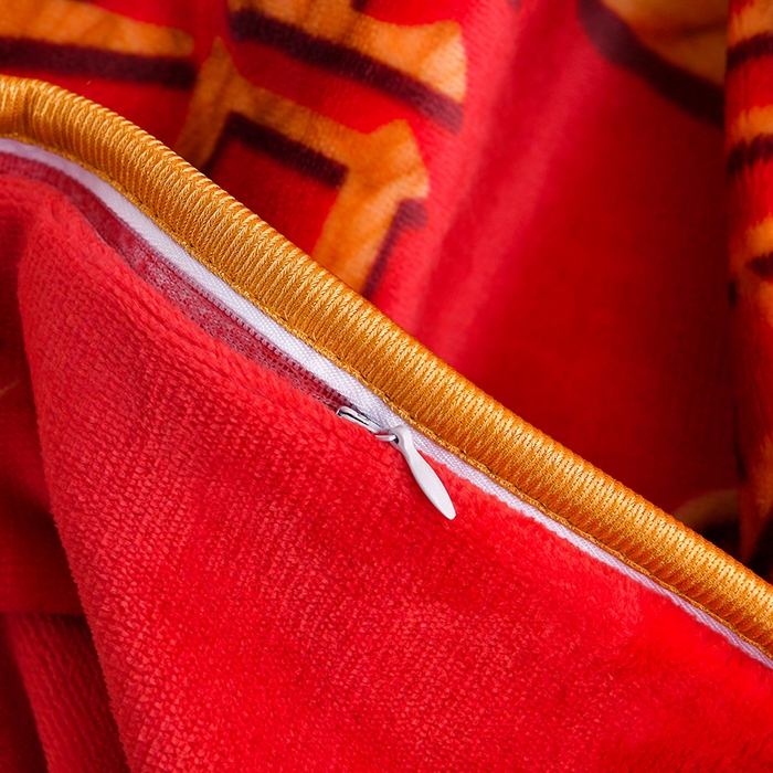 91家纺网 家纺一手货源 找家纺  妮恒美 2025新款牛奶绒印花床裙款四件套法莱绒四件套珊瑚金貂绒四件套 喜结良缘