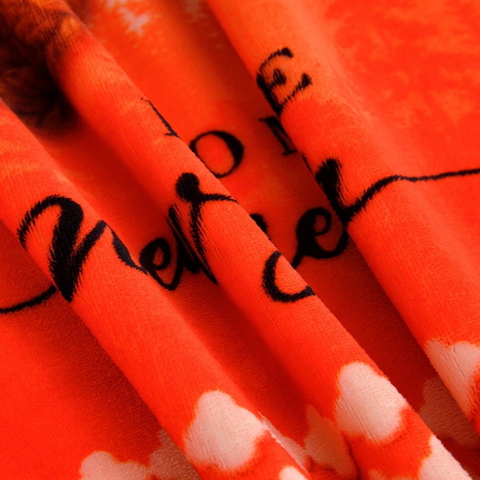 91家纺网 家纺一手货源 找家纺  妮恒美 2025新款牛奶绒印花床裙款四件套法莱绒四件套珊瑚金貂绒四件套 一往情深