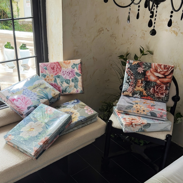 91家纺网 家纺一手货源 找家纺 桔禾家纺 2025新款田园花卉小清新直播加厚植物羊绒四件套高克重磨毛跨境四件套 大量现货 组合