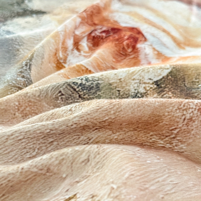 91家纺网 家纺一手货源 找家纺 （总）桔禾家纺 2025新款田园花卉小清新直播加厚植物羊绒四件套高克重磨毛跨境四件套 大量现货