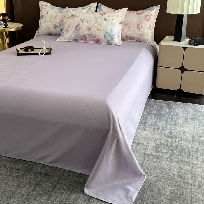 91家纺网 家纺一手货源 找家纺 桔禾家纺 2025新款田园花卉小清新直播加厚植物羊绒四件套高克重磨毛跨境四件套 大量现货 暗香浮动