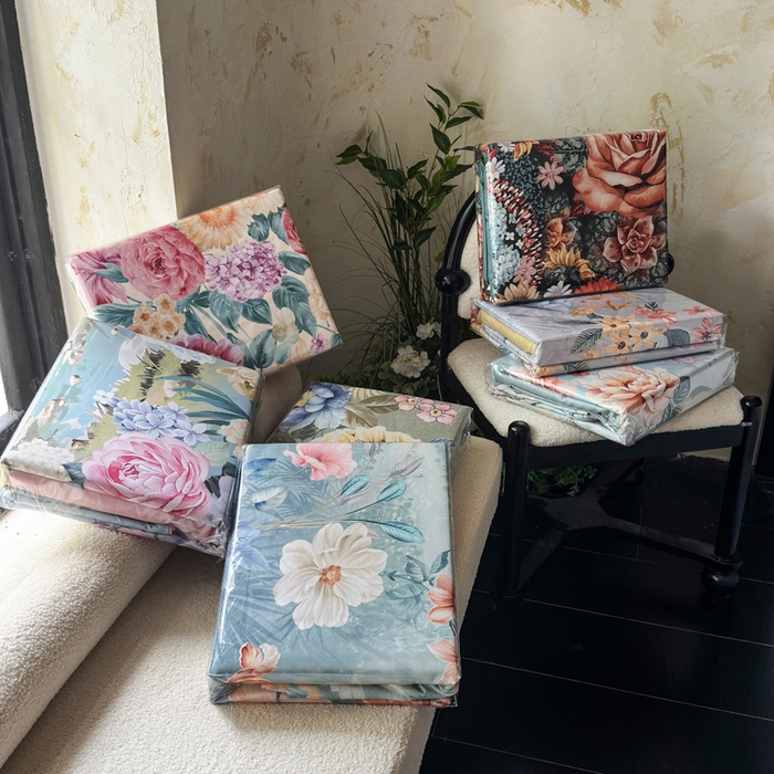 91家纺网 家纺一手货源 找家纺 桔禾家纺 2025新款田园花卉小清新直播加厚植物羊绒四件套高克重磨毛跨境四件套 大量现货 组合