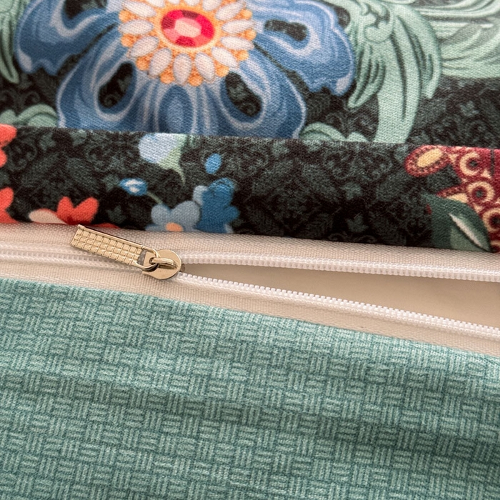 91家纺网 家纺一手货源 找家纺 桔禾家纺 2025新款田园花卉小清新直播加厚植物羊绒四件套高克重磨毛跨境四件套 大量现货 漫花语梦