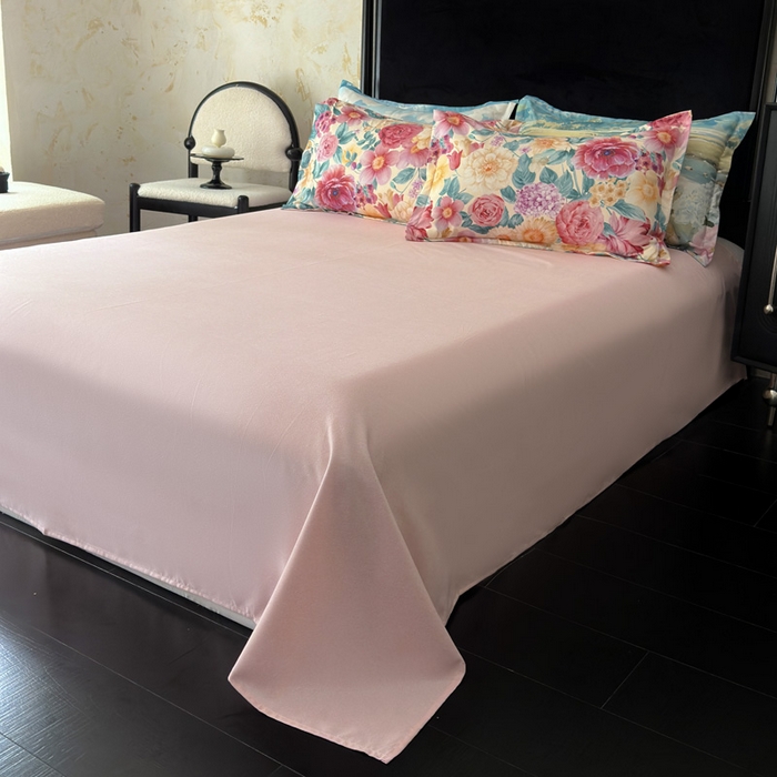 91家纺网 家纺一手货源 找家纺 桔禾家纺 2025新款田园花卉小清新直播加厚植物羊绒四件套高克重磨毛跨境四件套 大量现货 盛世牡丹