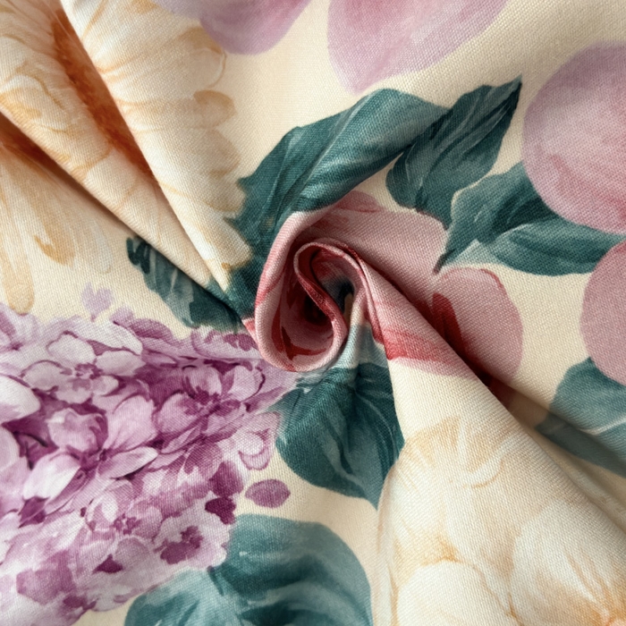 91家纺网 家纺一手货源 找家纺 桔禾家纺 2025新款田园花卉小清新直播加厚植物羊绒四件套高克重磨毛跨境四件套 大量现货 盛世牡丹