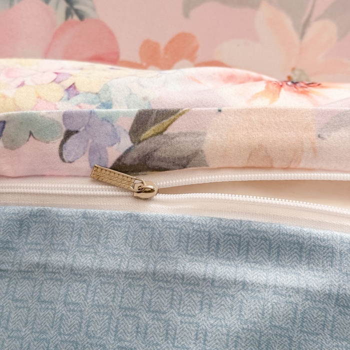 91家纺网 家纺一手货源 找家纺 桔禾家纺 2025新款田园花卉小清新直播加厚植物羊绒四件套高克重磨毛跨境四件套 大量现货 丝意绵绵