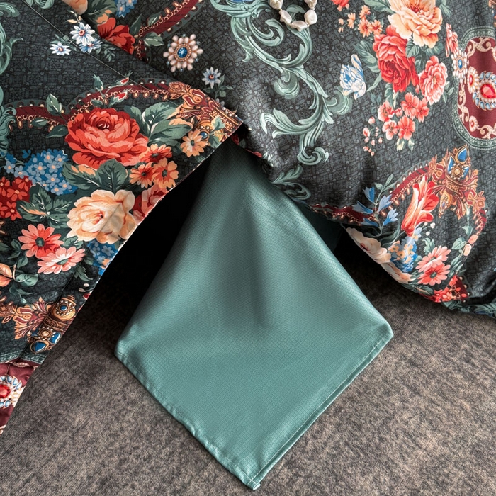 91家纺网 家纺一手货源 找家纺 桔禾家纺 2025新款田园花卉小清新直播加厚植物羊绒四件套高克重磨毛跨境四件套 大量现货 漫花语梦