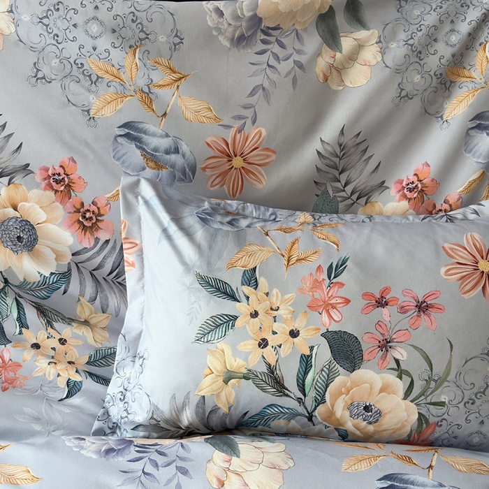 91家纺网 家纺一手货源 找家纺 桔禾家纺 2025新款田园花卉小清新直播加厚植物羊绒四件套高克重磨毛跨境四件套 大量现货 花开倾城