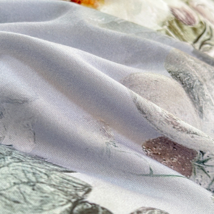 91家纺网 家纺一手货源 找家纺 桔禾家纺 2025新款田园花卉小清新直播加厚植物羊绒四件套高克重磨毛跨境四件套 大量现货 漫步花庭