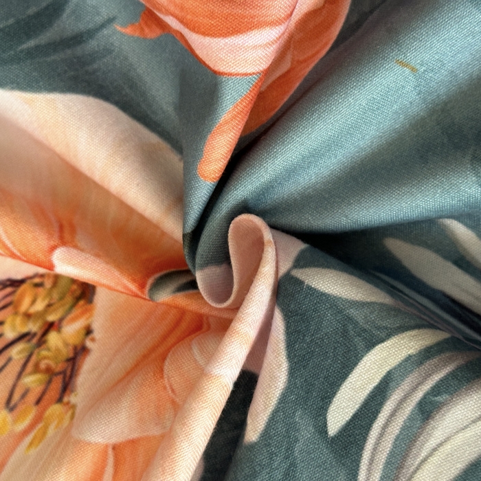 91家纺网 家纺一手货源 找家纺 桔禾家纺 2025新款田园花卉小清新直播加厚植物羊绒四件套高克重磨毛跨境四件套 大量现货 怡人花海