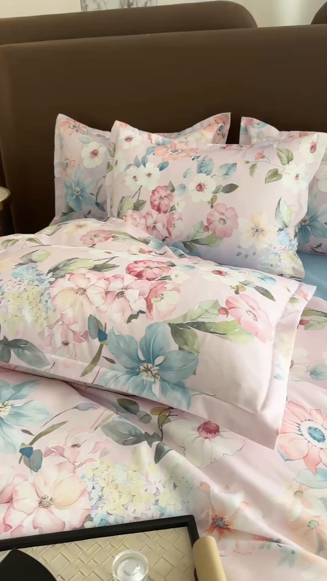 91家纺网 家纺一手货源 找家纺 桔禾家纺 2025新款田园花卉小清新直播加厚植物羊绒四件套高克重磨毛跨境四件套 大量现货 丝意绵绵