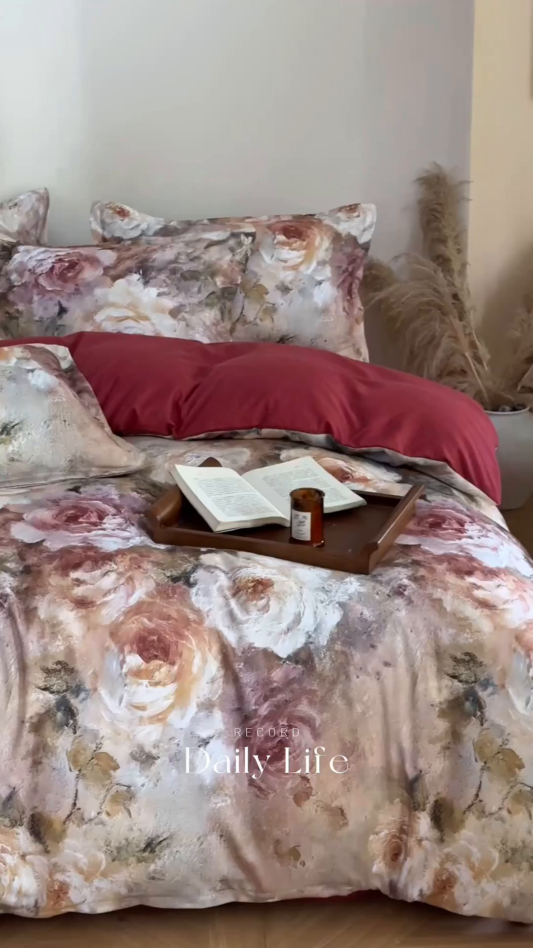 91家纺网 家纺一手货源 找家纺 （总）桔禾家纺 2025新款田园花卉小清新直播加厚植物羊绒四件套高克重磨毛跨境四件套 大量现货