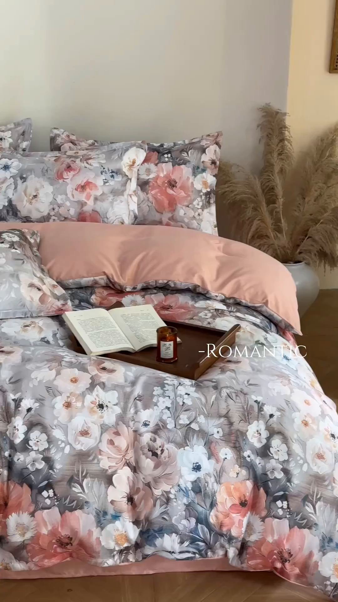 91家纺网 家纺一手货源 找家纺 桔禾家纺 2025新款田园花卉小清新直播加厚植物羊绒四件套高克重磨毛跨境四件套 大量现货 赛里木花