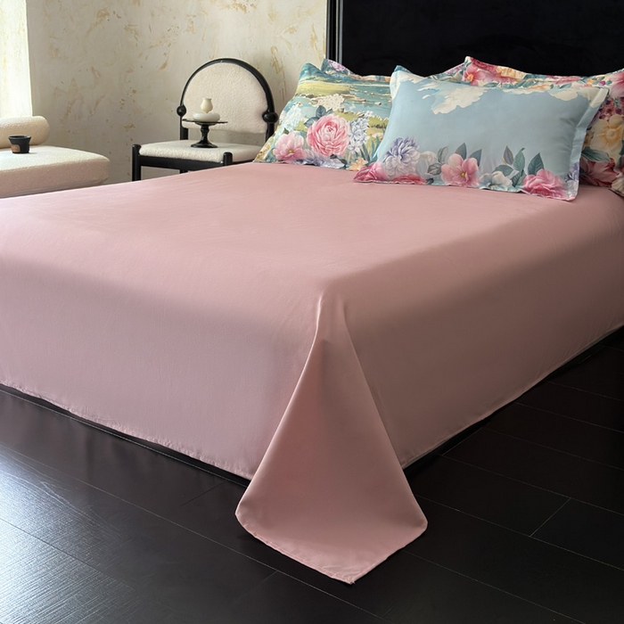 91家纺网 家纺一手货源 找家纺 桔禾家纺 2025新款田园花卉小清新直播加厚植物羊绒四件套高克重磨毛跨境四件套 大量现货 花团锦簇