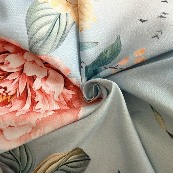 91家纺网 家纺一手货源 找家纺 桔禾家纺 2025新款田园花卉小清新直播加厚植物羊绒四件套高克重磨毛跨境四件套 大量现货 烟雨江南