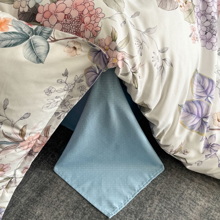 91家纺网 家纺一手货源 找家纺 桔禾家纺 2025新款田园花卉小清新直播加厚植物羊绒四件套高克重磨毛跨境四件套 大量现货 苏紫妮