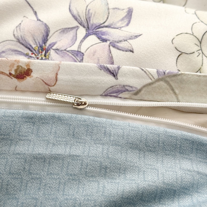 91家纺网 家纺一手货源 找家纺 桔禾家纺 2025新款田园花卉小清新直播加厚植物羊绒四件套高克重磨毛跨境四件套 大量现货 苏紫妮