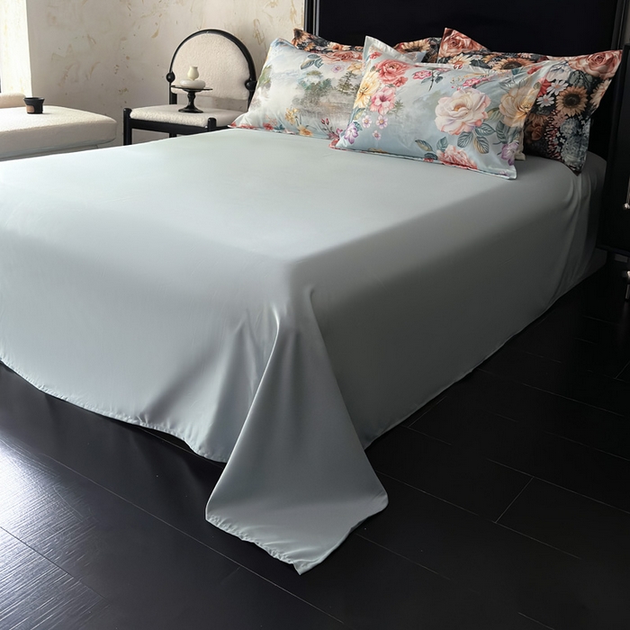 91家纺网 家纺一手货源 找家纺 桔禾家纺 2025新款田园花卉小清新直播加厚植物羊绒四件套高克重磨毛跨境四件套 大量现货 烟雨江南