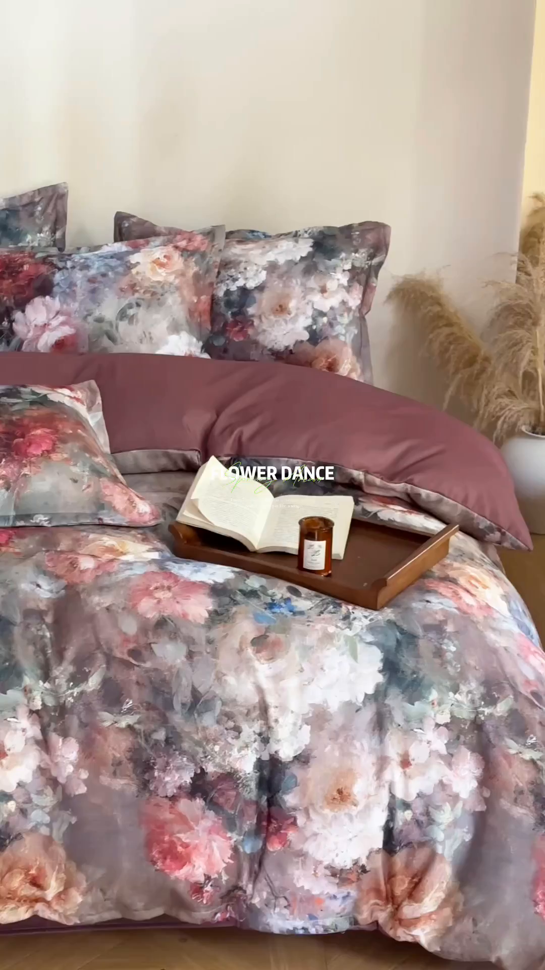 91家纺网 家纺一手货源 找家纺 桔禾家纺 2025新款田园花卉小清新直播加厚植物羊绒四件套高克重磨毛跨境四件套 大量现货 柏林花事