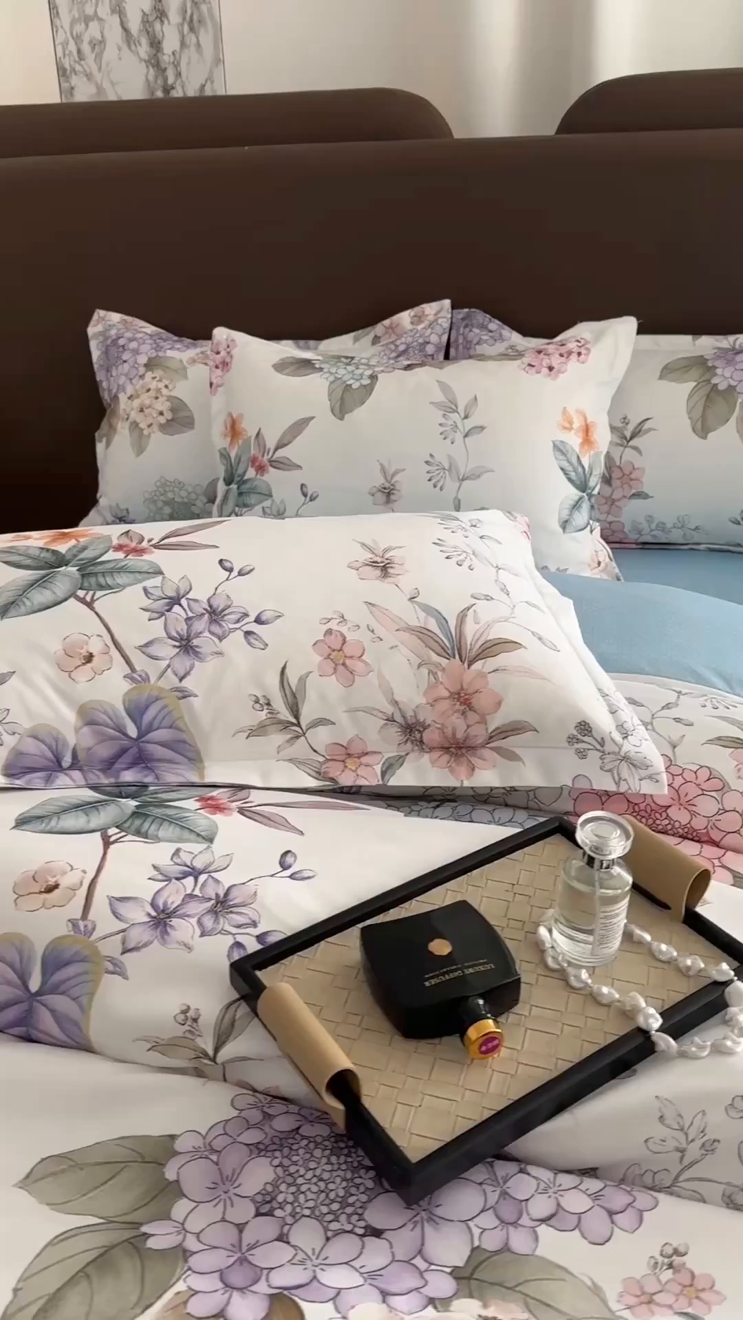 91家纺网 家纺一手货源 找家纺 桔禾家纺 2025新款田园花卉小清新直播加厚植物羊绒四件套高克重磨毛跨境四件套 大量现货 苏紫妮