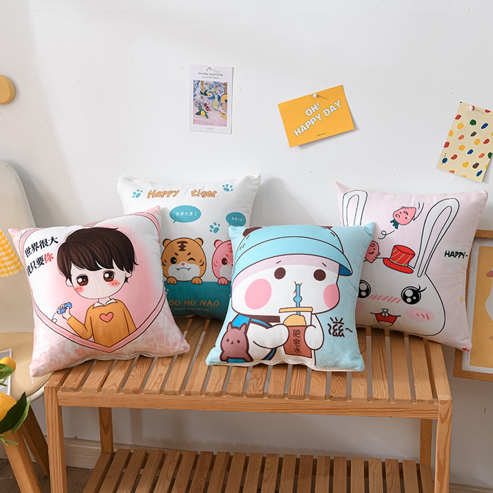 91家纺网 家纺一手货源 找家纺 （总）仁宇枕业 2025新款新品直播跑量礼品赠品卡通抱枕腰枕靠垫枕头枕芯