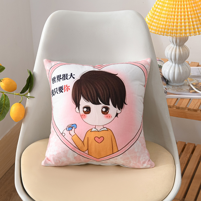 91家纺网 家纺一手货源 找家纺 仁宇枕业 2025新款新品直播跑量礼品赠品卡通抱枕腰枕靠垫枕头枕芯 超级暖男