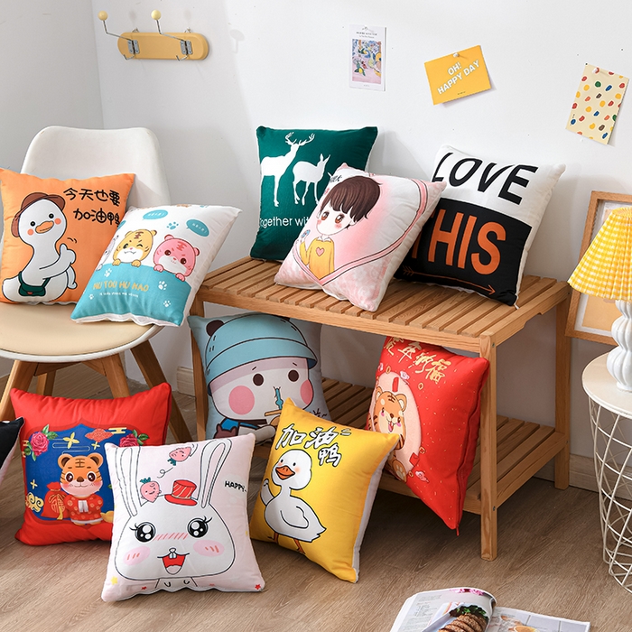 91家纺网 家纺一手货源 找家纺 仁宇枕业 2025新款新品直播跑量礼品赠品卡通抱枕腰枕靠垫枕头枕芯 组合图