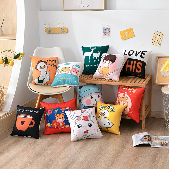 91家纺网 家纺一手货源 找家纺 仁宇枕业 2025新款新品直播跑量礼品赠品卡通抱枕腰枕靠垫枕头枕芯 组合图