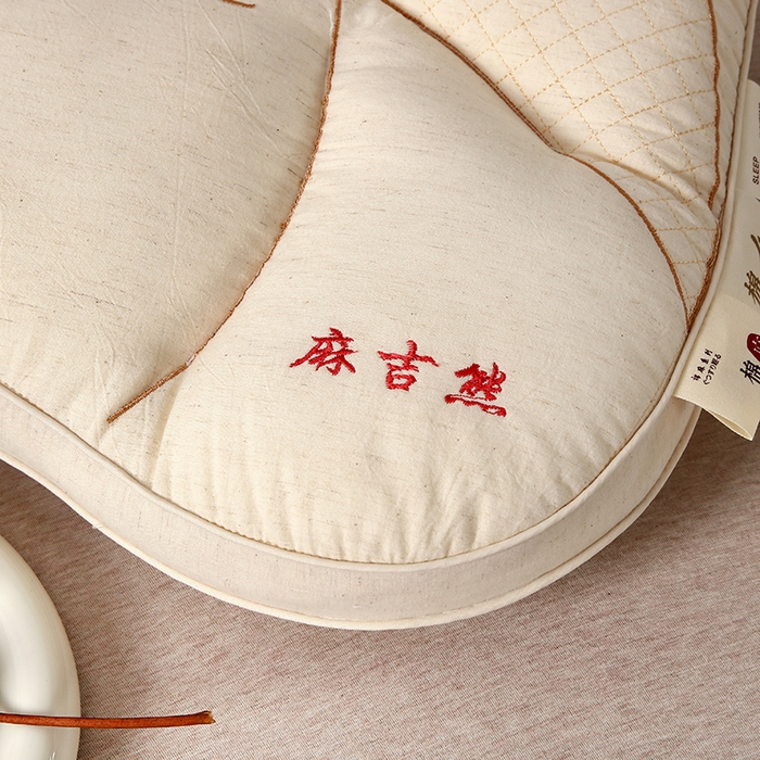 91家纺网 家纺一手货源 找家纺 仁宇枕业 2025新款新品全棉棉麻儿童分区护颈枕头枕芯麻吉熊儿童枕头 麻吉熊