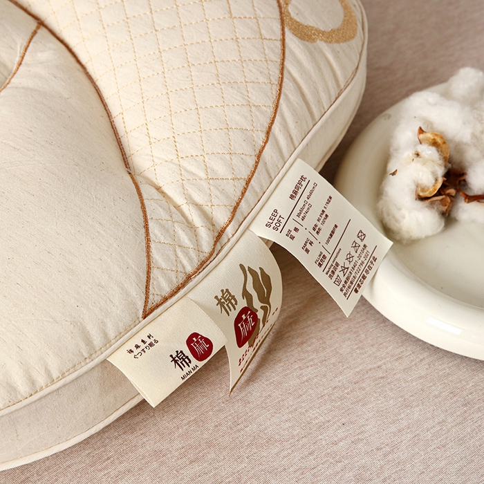 91家纺网 家纺一手货源 找家纺 仁宇枕业 2025新款新品全棉棉麻儿童分区护颈枕头枕芯麻吉熊儿童枕头 麻吉熊