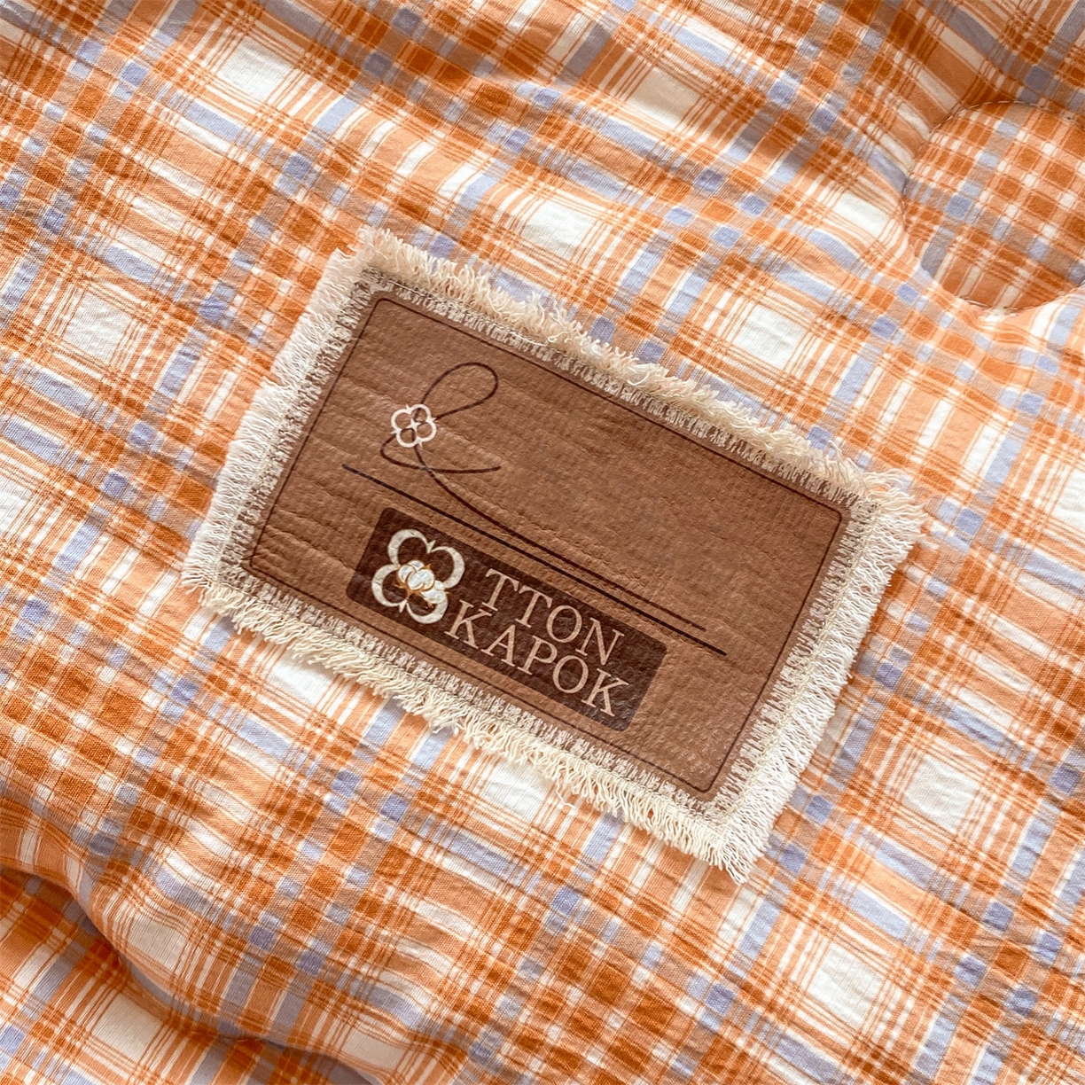 91家纺网 家纺一手货源 找家纺 宝士康家纺 2025新款豆豆绒木棉冬被/被芯/跨境/外贸 豆豆-蓝橙格