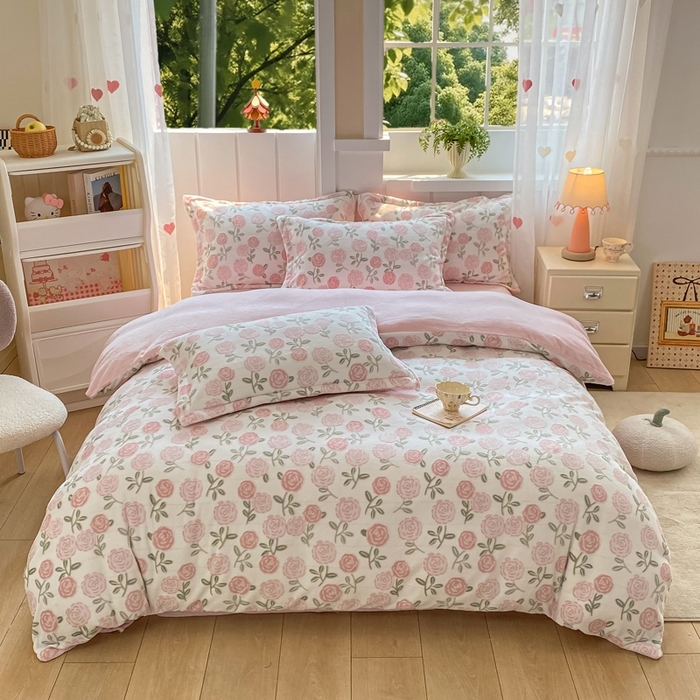 91家纺网 家纺一手货源 找家纺 （总1）卓越 工厂直营新款128*68全棉印花斜纹单被套