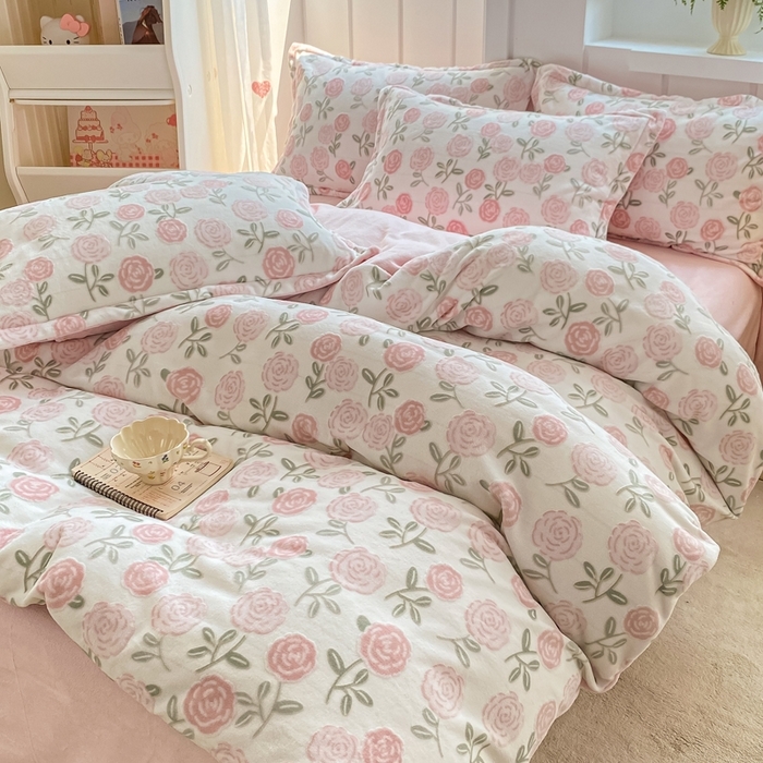 91家纺网 家纺一手货源 找家纺 （总）卓越家纺 2025新款加厚保暖牛奶绒四件套