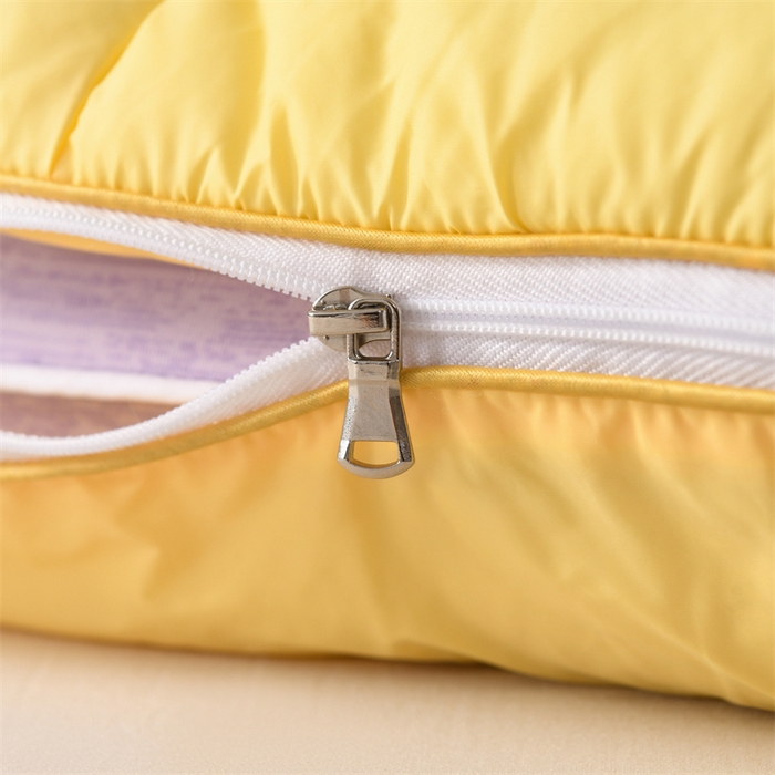 91家纺网 家纺一手货源 找家纺 仁宇枕业 2025新款新品可拆卸云朵释压二合一记忆枕头枕芯 可拆卸云朵释压二合一记忆枕黄色