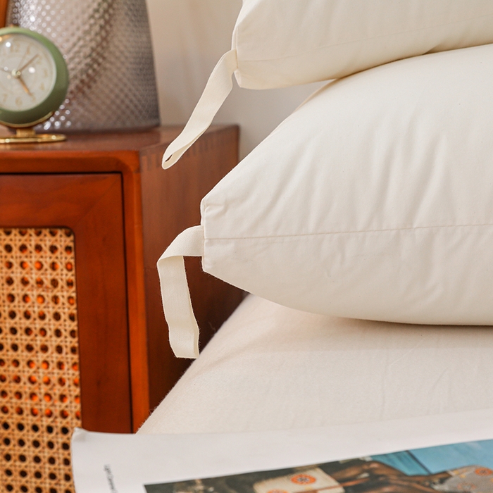 91家纺网 家纺一手货源 找家纺 仁宇枕业 2025新款新品A类全棉大豆蛋白舒适定型护颈羽丝绒枕头枕芯 大豆蛋白舒适枕