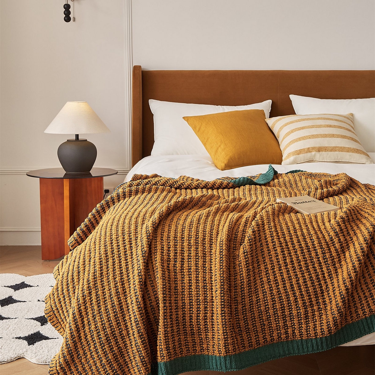 91家纺网 家纺一手货源 找家纺 暖绵绵家纺 2025新款布拉蒙毛毯毯子（最低零售价：158元） 布拉蒙-绿色