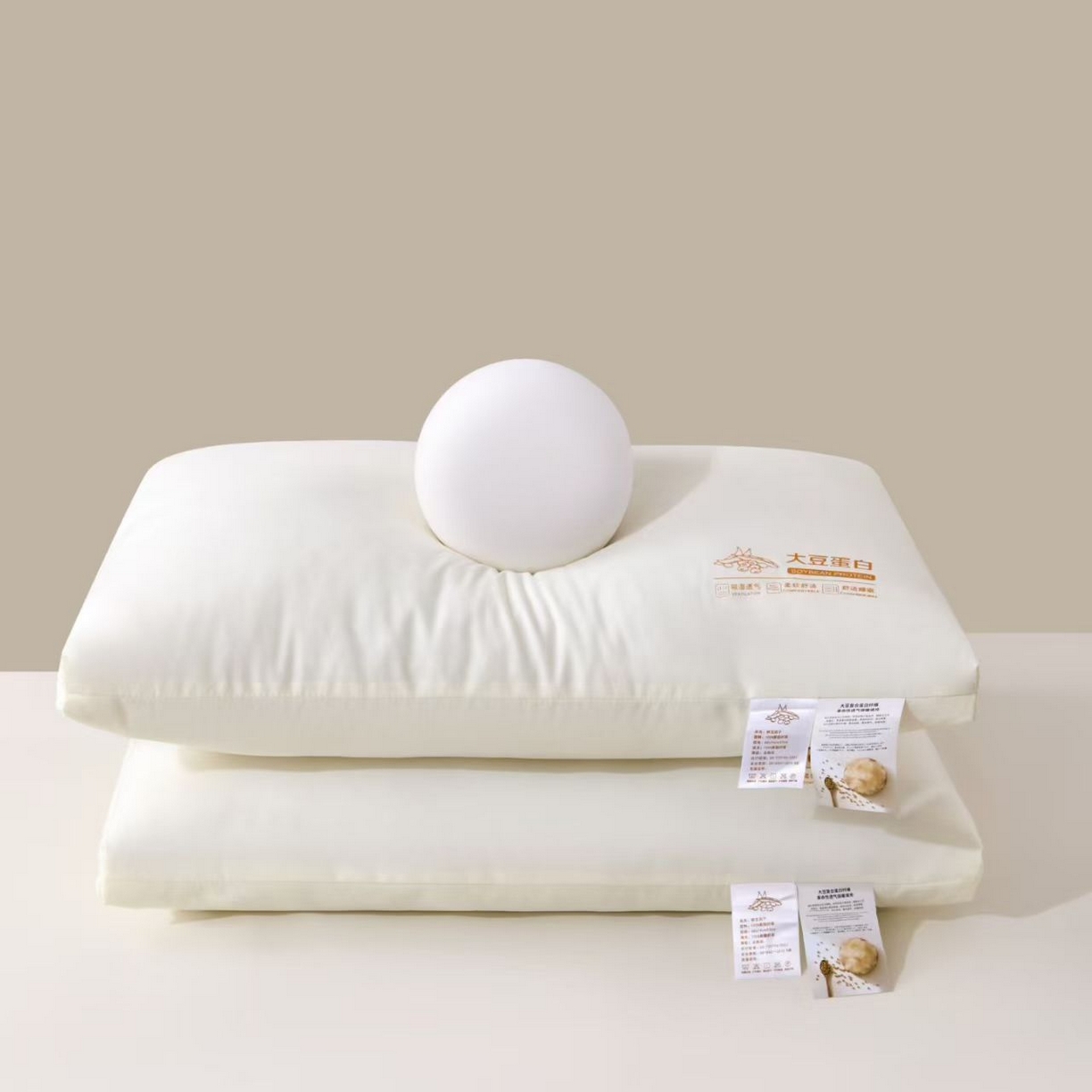 91家纺网 家纺一手货源 找家纺 （总）宇诺家纺 2025新款捏角大豆蛋白枕头枕芯