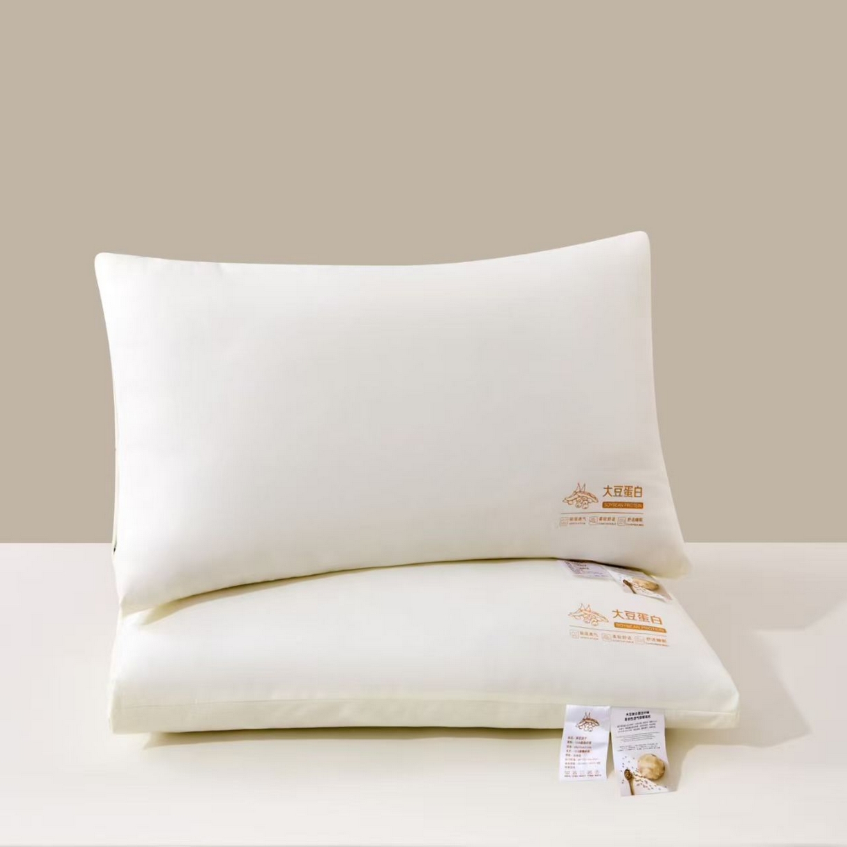 91家纺网 家纺一手货源 找家纺 （总）宇诺家纺 2025新款捏角大豆蛋白枕头枕芯