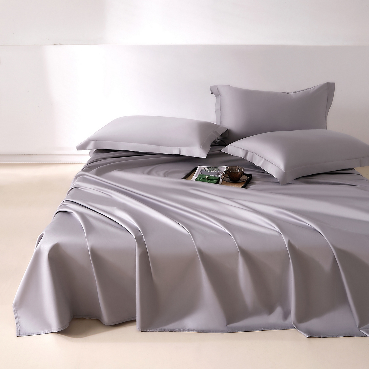 91家纺网 家纺一手货源 找家纺 （总）DoDo 兜兜 2026新款全棉纯棉50支长绒棉三四件套 可定做尺寸