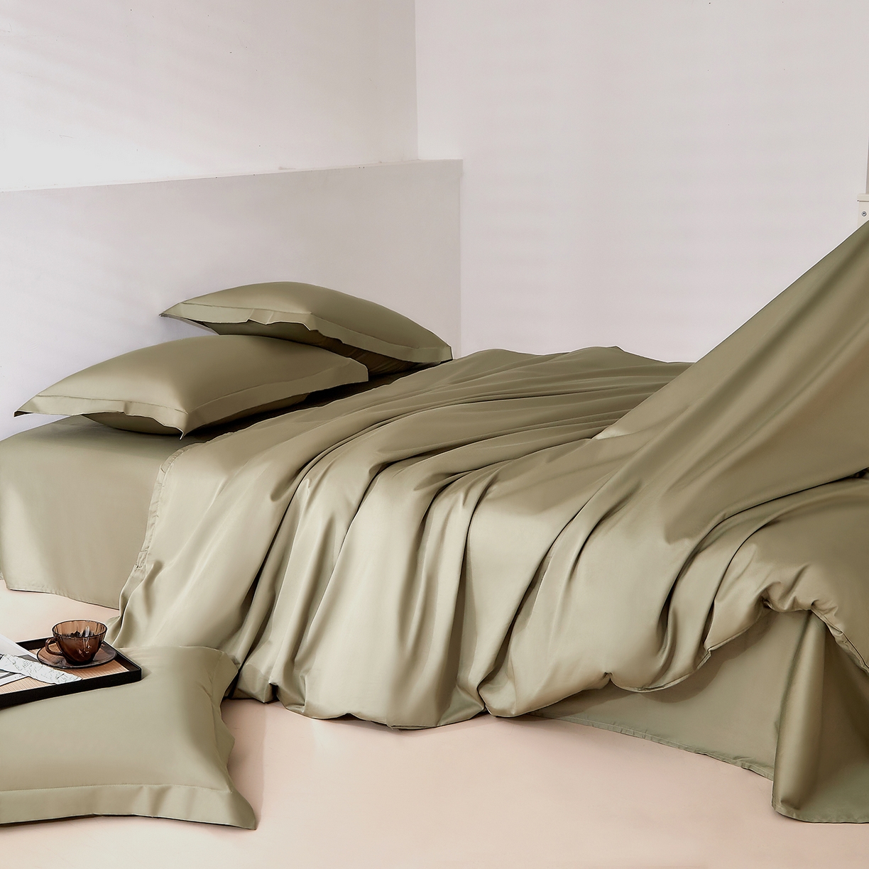 91家纺网 家纺一手货源 找家纺 （总）DoDo 兜兜 2026新款全棉纯棉50支长绒棉三四件套 可定做尺寸