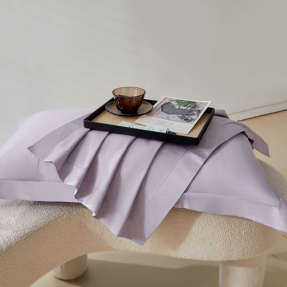 91家纺网 家纺一手货源 找家纺 （总）DoDo 兜兜 2026新款全棉纯棉50支长绒棉单枕套 枕套单件