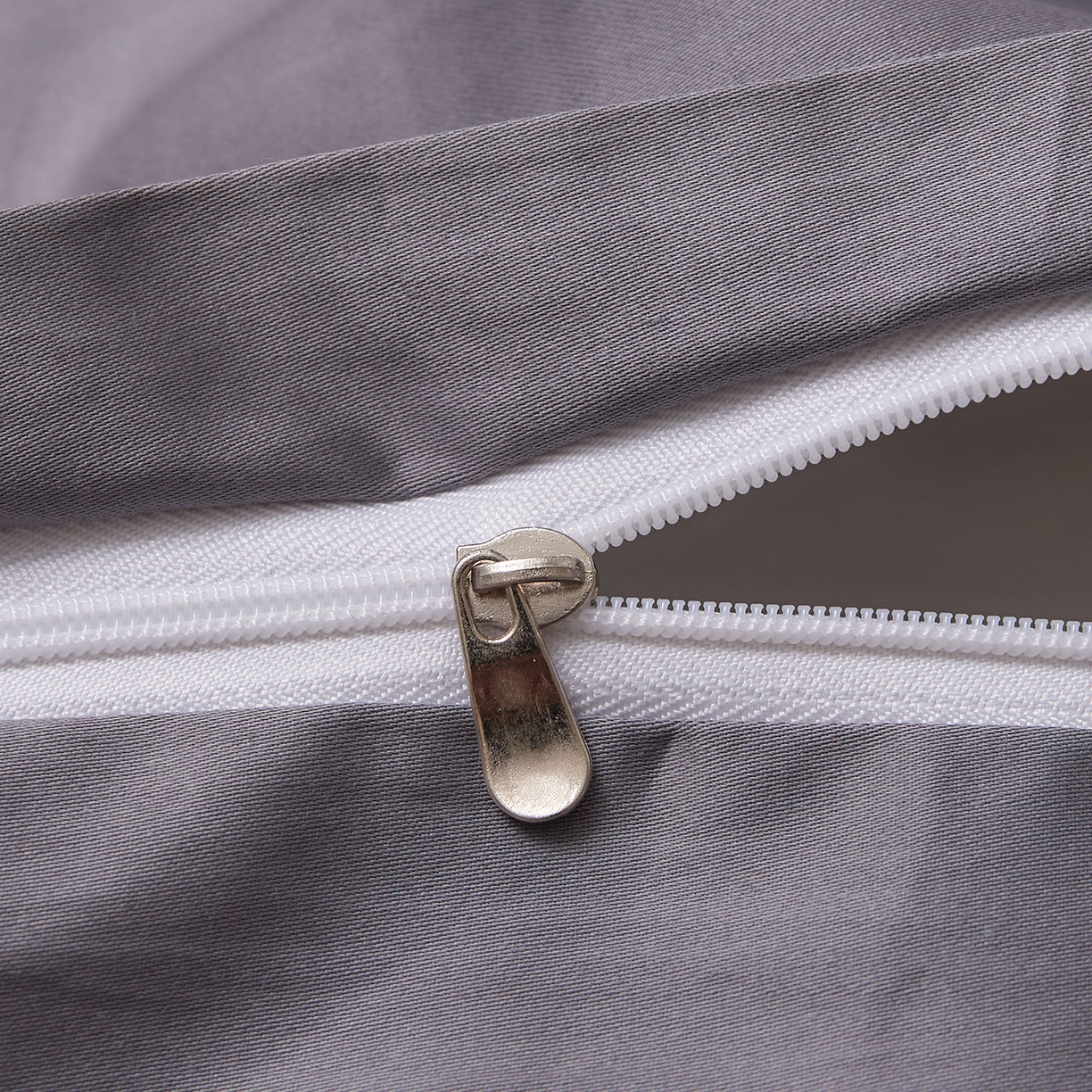 91家纺网 家纺一手货源 找家纺 DoDo 兜兜 2026新款全棉纯棉50支长绒棉单枕套 枕套单件 典雅灰