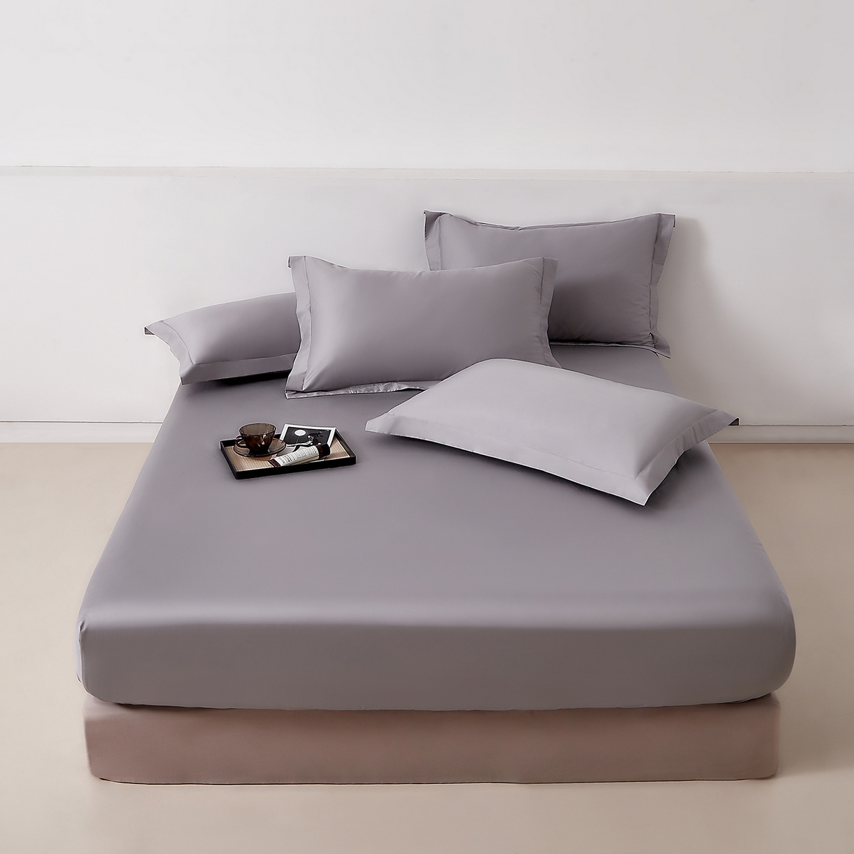 91家纺网 家纺一手货源 找家纺 （总）DoDo 兜兜 2026新款全棉纯棉50支长绒棉单床笠 床笠单件