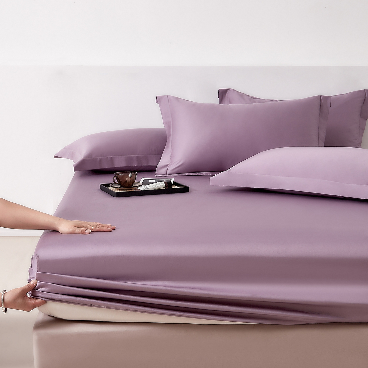 91家纺网 家纺一手货源 找家纺 （总）DoDo 兜兜 2026新款全棉纯棉50支长绒棉单床笠 床笠单件