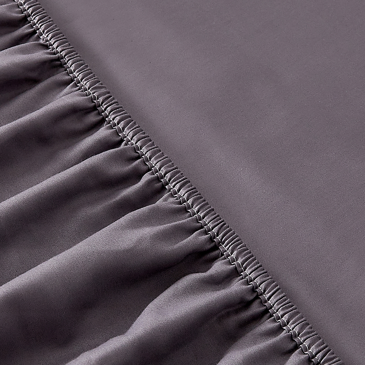 91家纺网 家纺一手货源 找家纺 DoDo 兜兜 2026新款全棉纯棉50支长绒棉单床笠 床笠单件 典雅灰