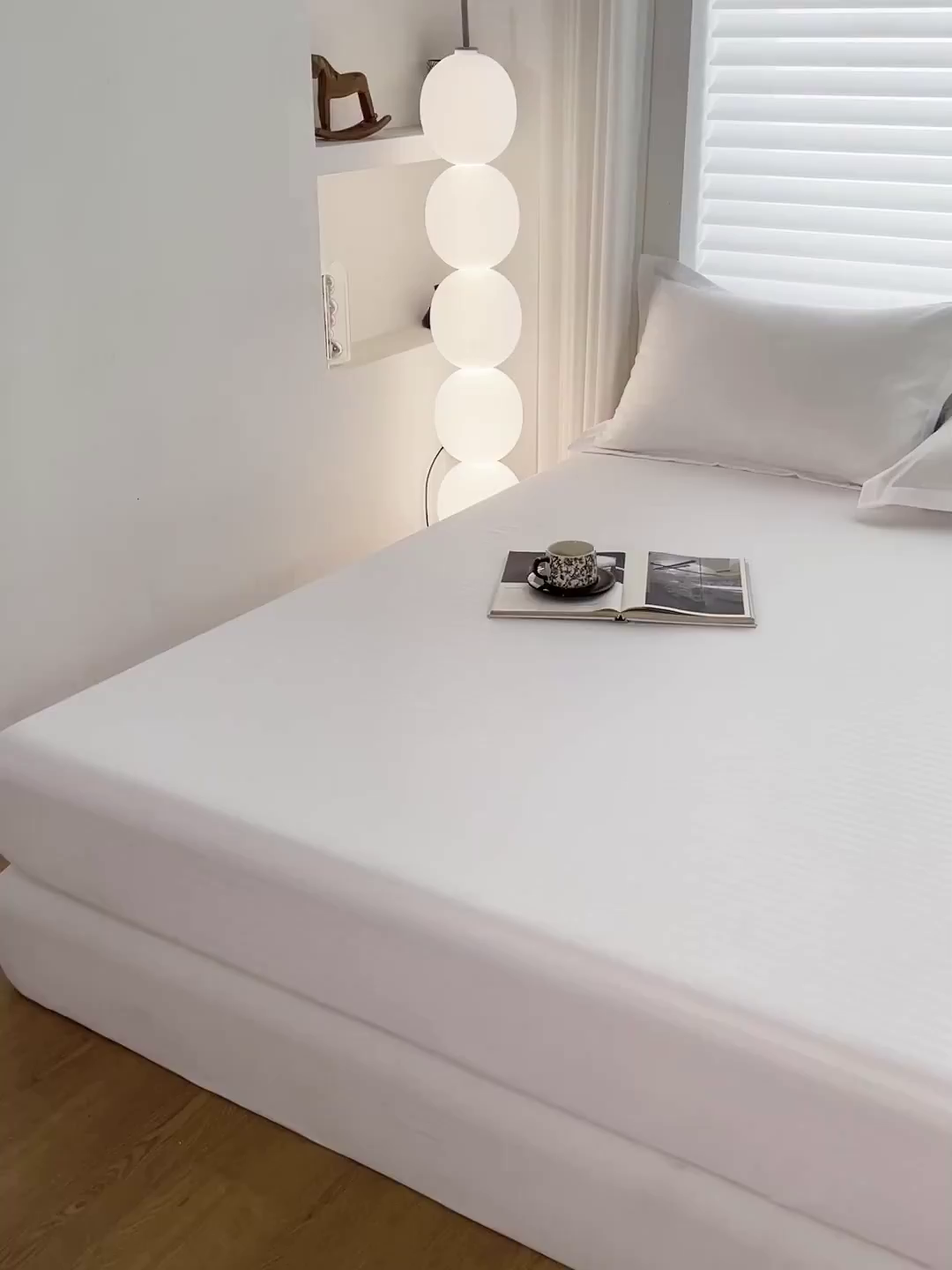 91家纺网 家纺一手货源 找家纺 （总）恬澳家纺 2025新款简约磨毛压花床笠外贸跨境电商亚马逊速卖通单床笠三件套欧美尺寸多多跨境平台-场景二