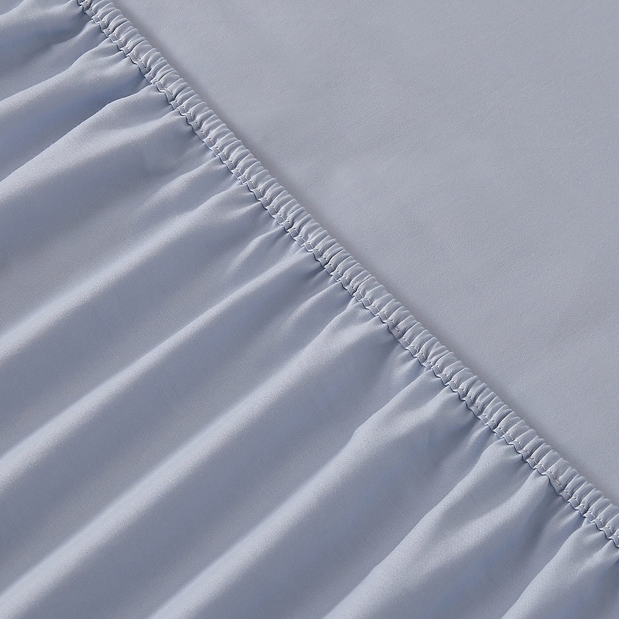 91家纺网 家纺一手货源 找家纺 DoDo 兜兜 2026新款全棉纯棉50支长绒棉单床笠 床笠单件 海蓝色